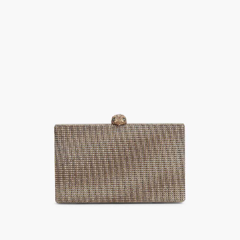 Beige Kurt Geiger Crystal Kensington Women's Clutch Bag | UAE-35042919