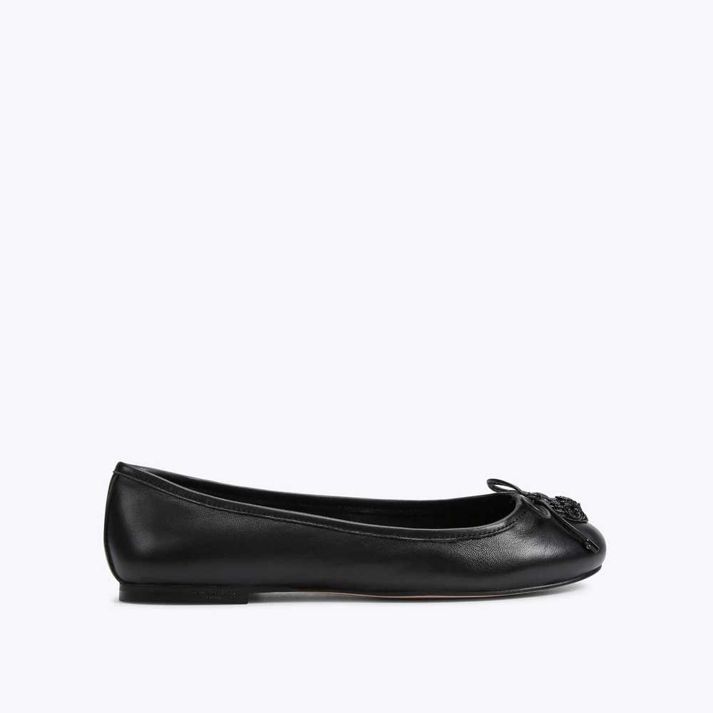 Black Kurt Geiger Eagle Ballerina Women's Ballerina | UAE-54273919