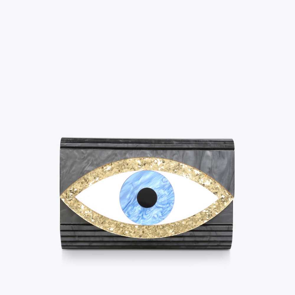 Black Kurt Geiger Eye Party Envelope Women's Crossbody Bags | UAE-69428019