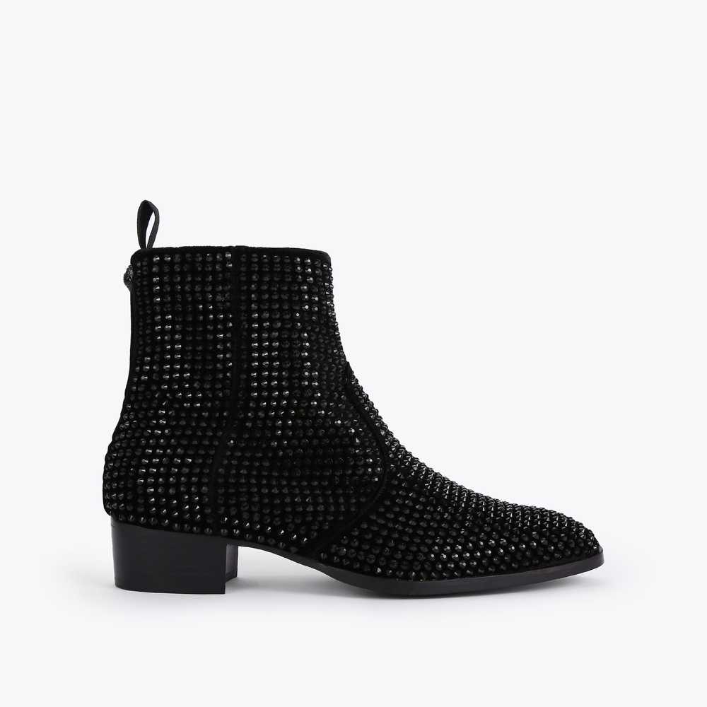 Black Kurt Geiger Gin Stud Men's Ankle Boots | UAE-76458329