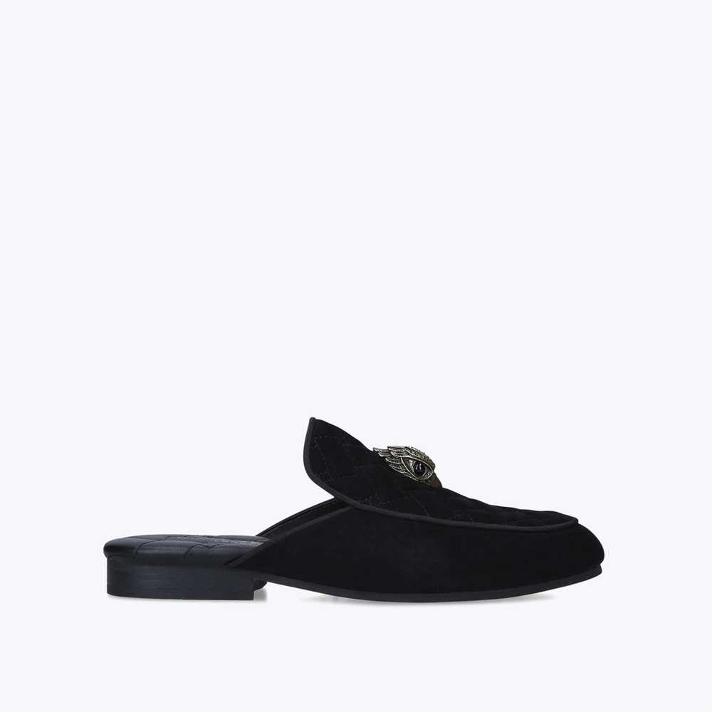 Black Kurt Geiger Holly Eagle Men's Mules | UAE-01436289