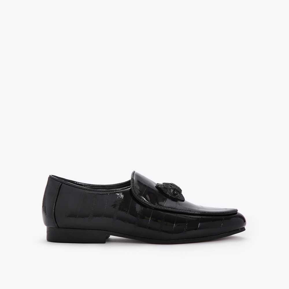 Black Kurt Geiger Holly Eagle Women's Loafers | UAE-75821969