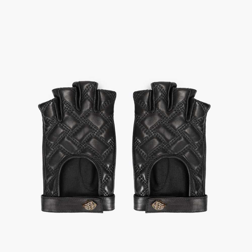 Black Kurt Geiger Kensington Fingerless Women's Gloves | UAE-62179089