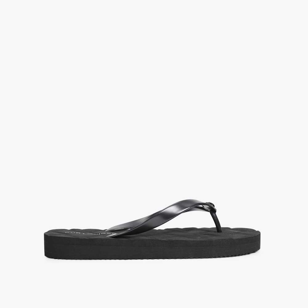 Black Kurt Geiger Kensington Men's Flip Flops | UAE-58734699