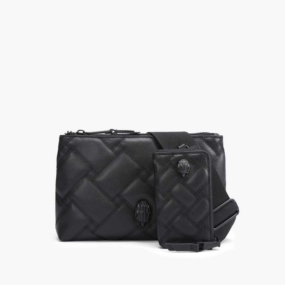 Black Kurt Geiger Kensington Women's Crossbody Bags | UAE-64273059