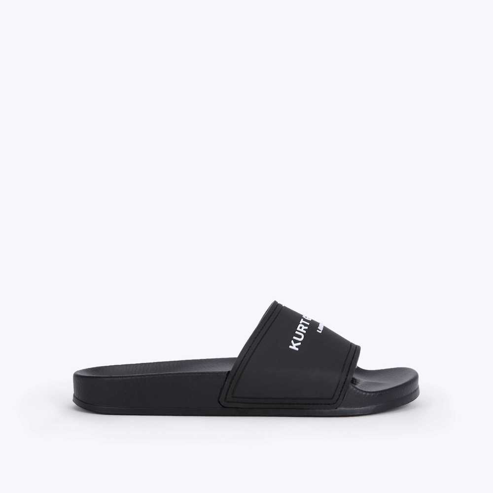 Black Kurt Geiger Kgl Poolr Men's Sandals | UAE-54670189