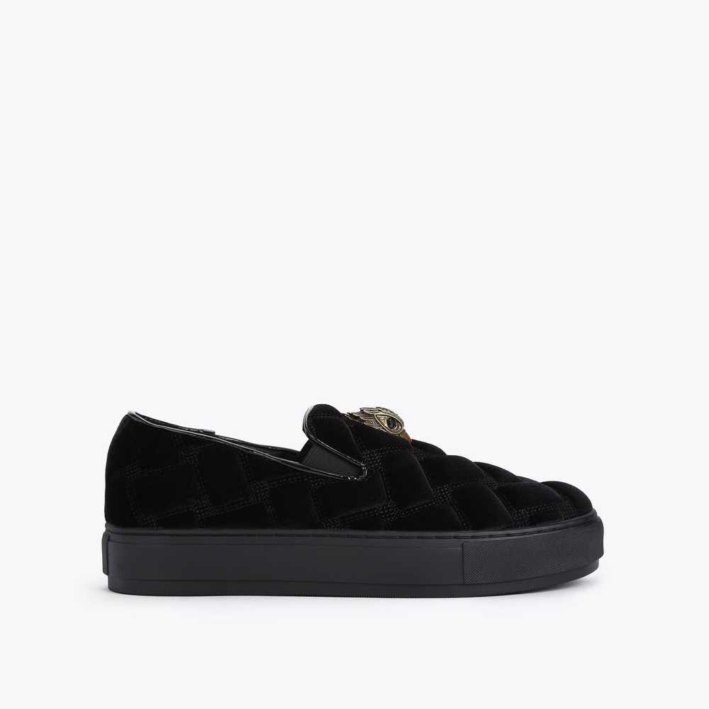 Black Kurt Geiger Laney Quilted Men's Sneakers | UAE-12659749