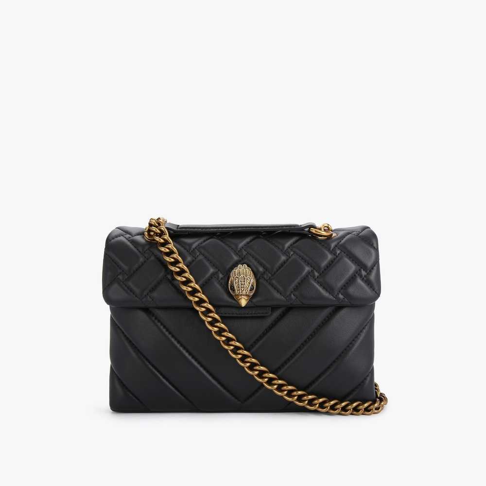 Black Kurt Geiger Leather Kensington Women's Crossbody Bags | UAE-23615049