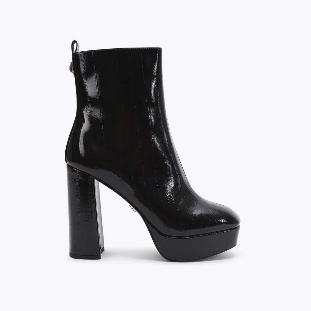 Black Kurt Geiger Pierra Platform Women's Booties | UAE-90173859