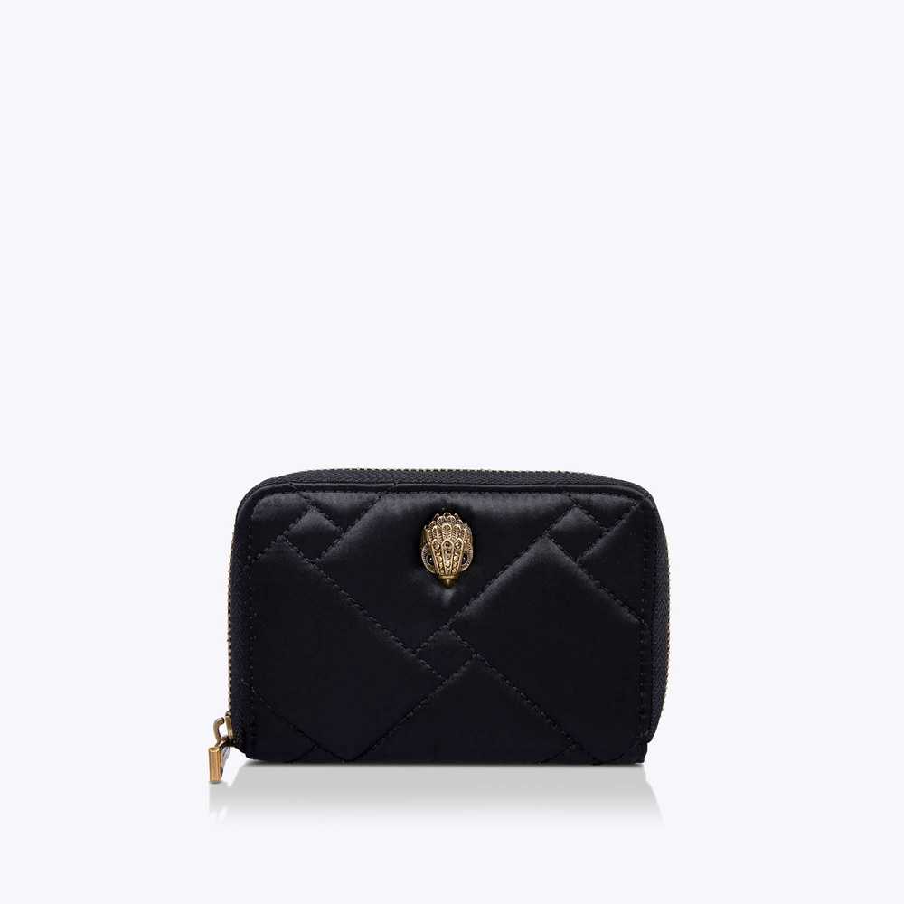 Black Kurt Geiger Small Zip Around Women's Wallets | UAE-94368709