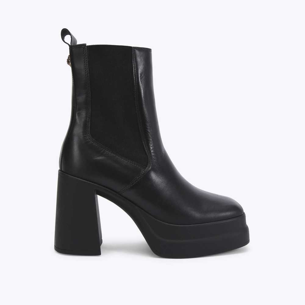 Black Kurt Geiger Stomp Heeled Women's Chelsea Boots | UAE-12703899