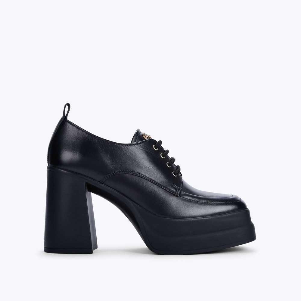 Black Kurt Geiger Stomp Heeled Women's Heeled Boots | UAE-05421639