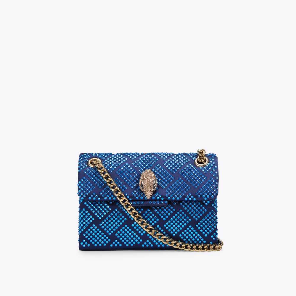 Blue Kurt Geiger Fabric Mini Kensington Women's Mini Bag | UAE-87594329