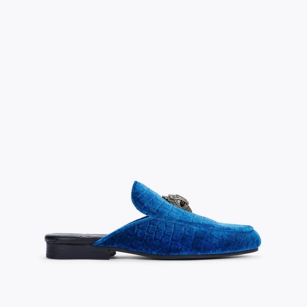 Blue Kurt Geiger Holly Eagle Women's Mules | UAE-09254769