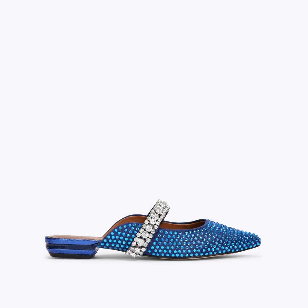 Blue Kurt Geiger Princely Crystals Women's Mules | UAE-17305649