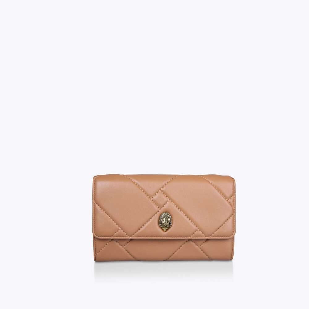 Brown Kurt Geiger Kensington Quilt Women's Wallets | UAE-43817909