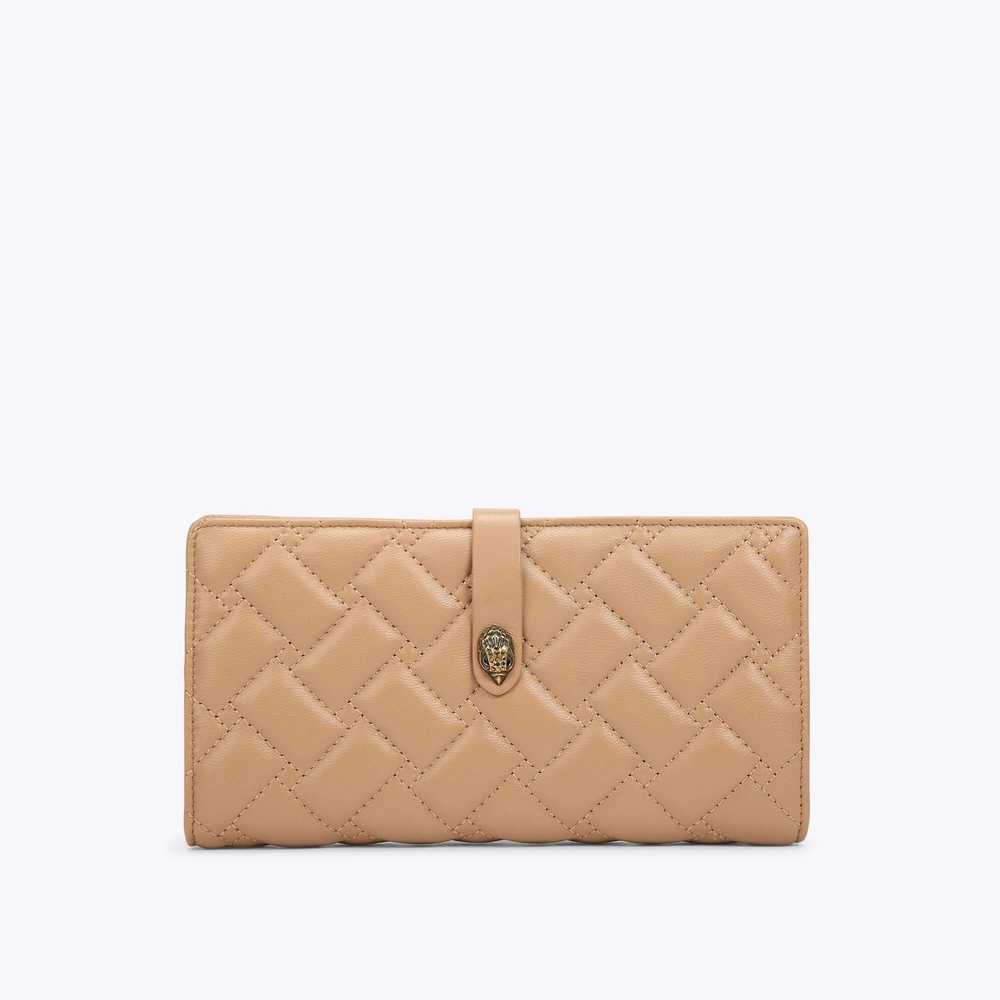 Brown Kurt Geiger Leather Soft Women's Wallets | UAE-39164289