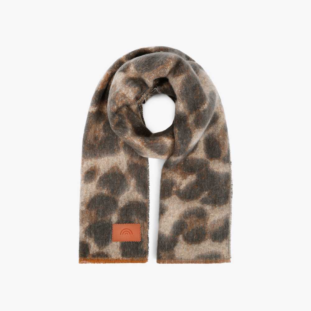 Brown Kurt Geiger Yarndye Women's Scarves | UAE-95614729