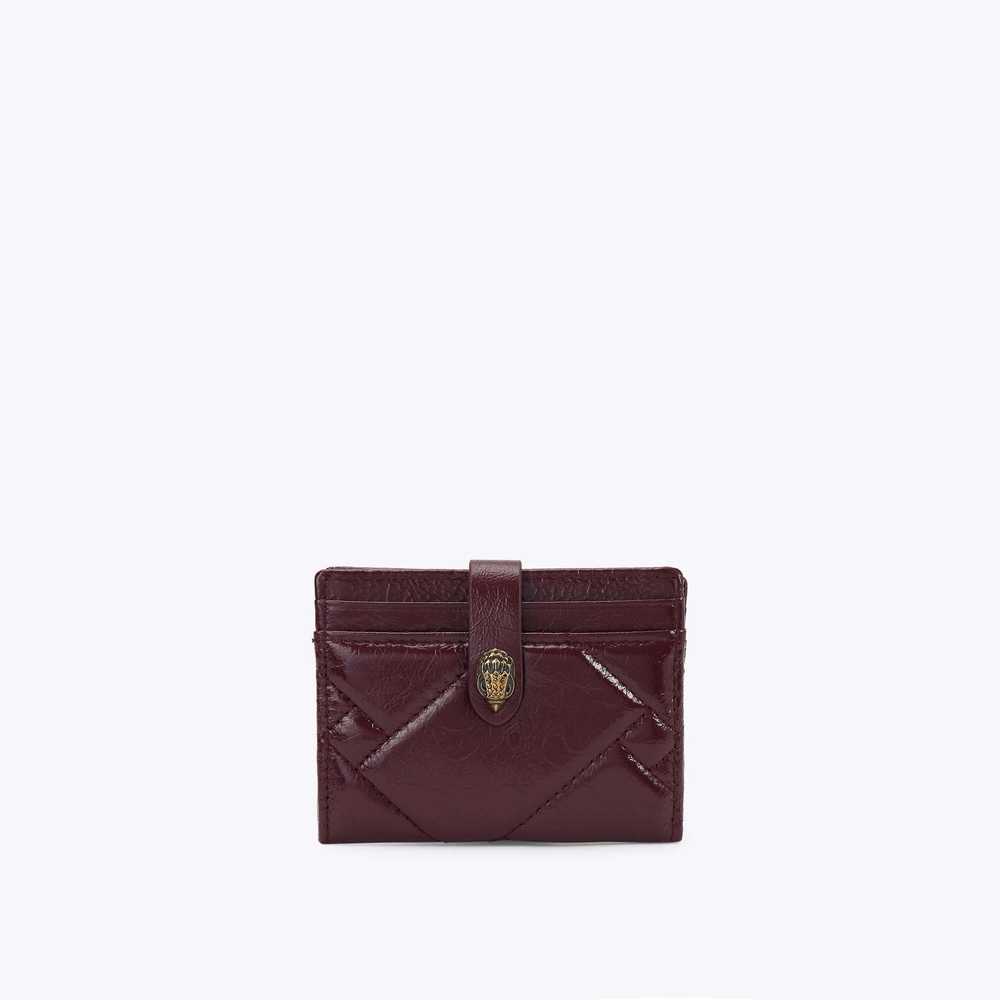 Burgundy Kurt Geiger Multi Card Holder Soft Women's Cardholders | UAE-39615479