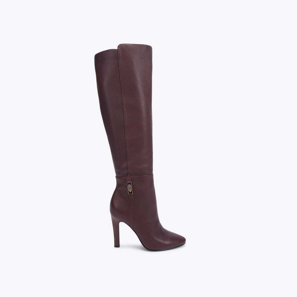 Burgundy Kurt Geiger Shoreditch Women's Knee-high Boots | UAE-92304789