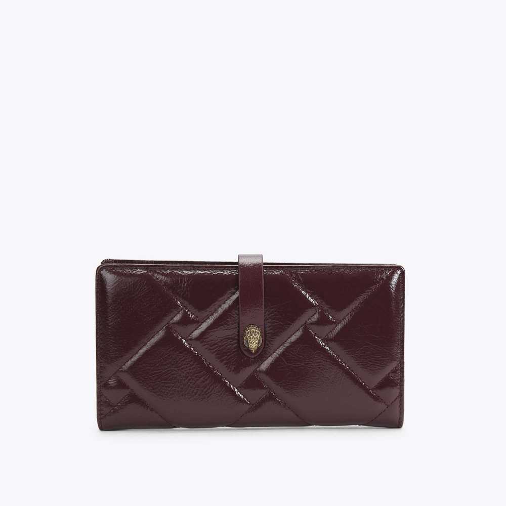 Burgundy Kurt Geiger Soft Women's Wallets | UAE-31974259