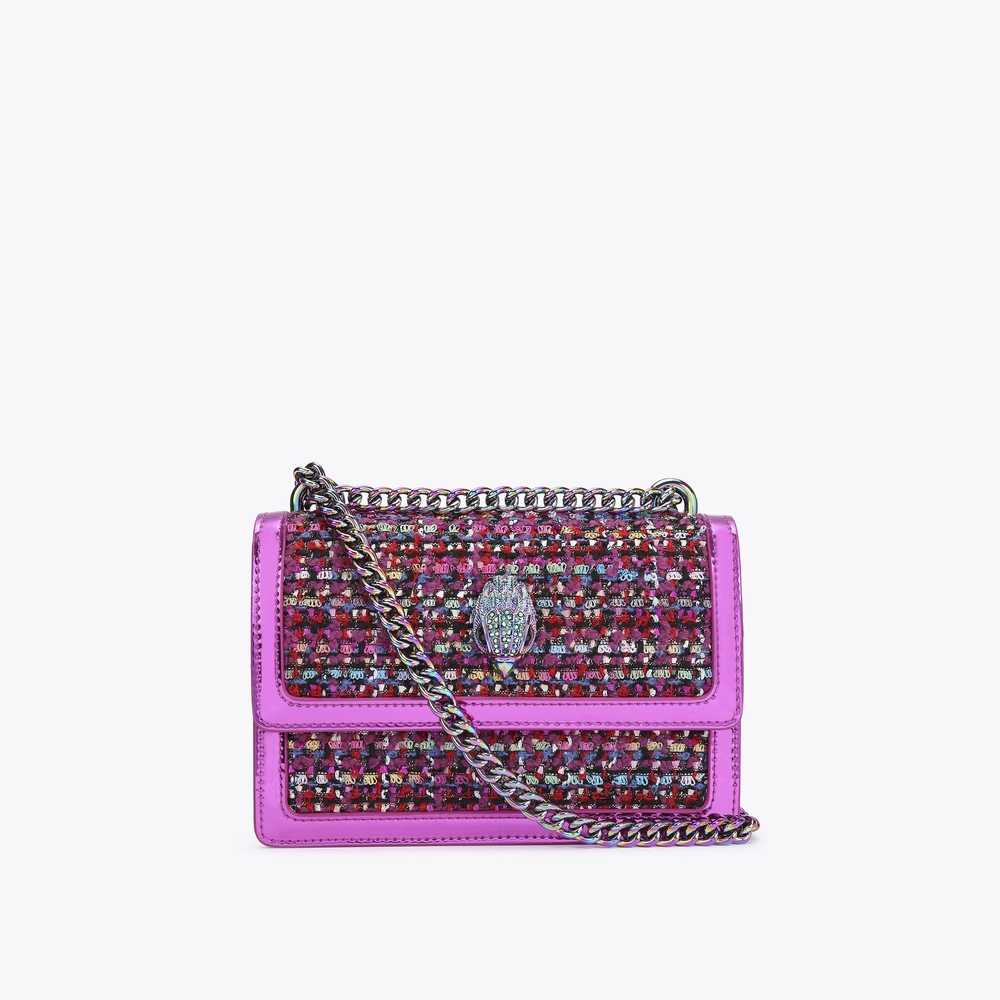 Fuchsia Kurt Geiger Shoreditch Small Women's Crossbody Bags | UAE-61043789