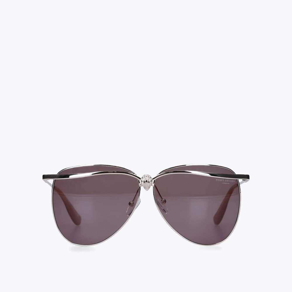 Gold Kurt Geiger Eagle Aviator Women's Sunglasses | UAE-23968179