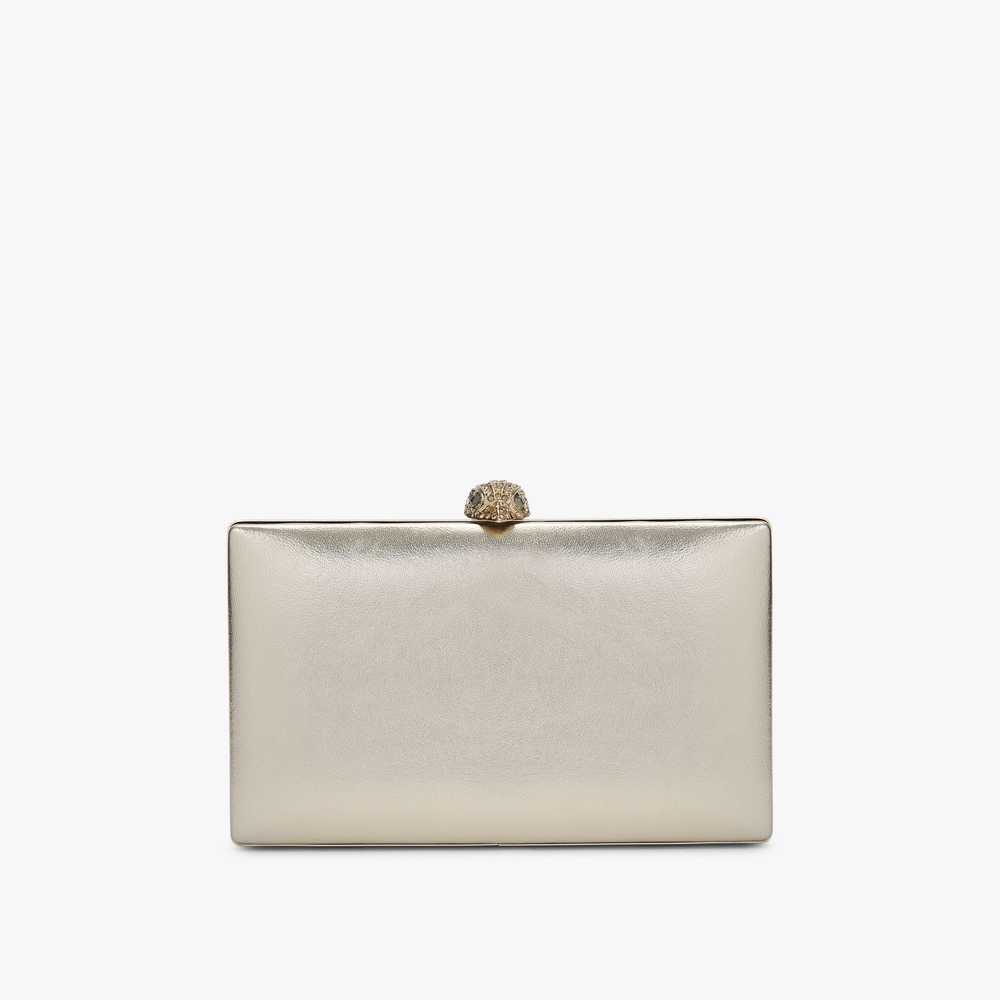 Gold Kurt Geiger Kensington Women's Clutch Bag | UAE-05916839