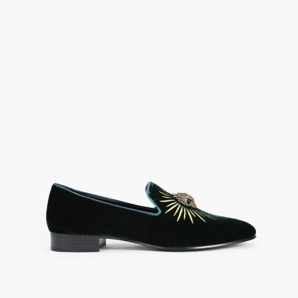 Green Kurt Geiger Ace Eagle Men's Loafers | UAE-08264979