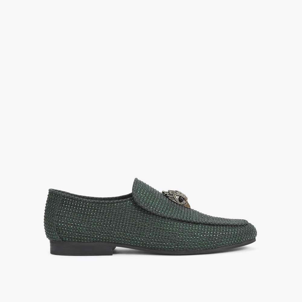 Green Kurt Geiger Holly Eagle Women's Loafers | UAE-54210789