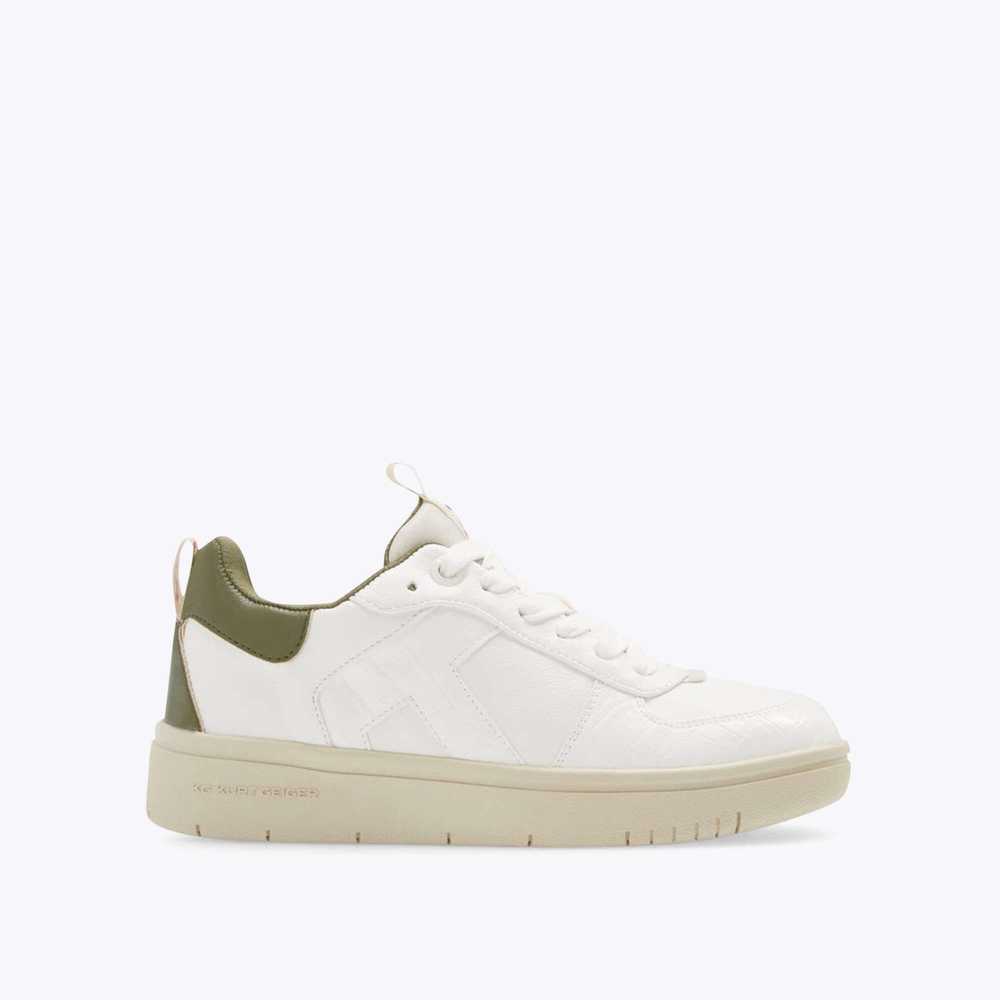 Khaki Kurt Geiger Landed Women's Sneakers | UAE-98361759