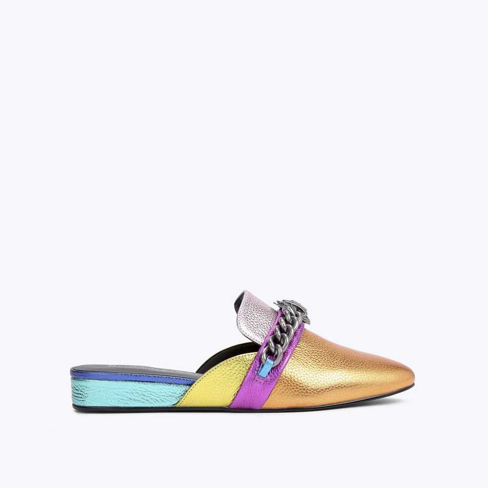 Multicolor Kurt Geiger Chelsea Women's Mules | UAE-67204959