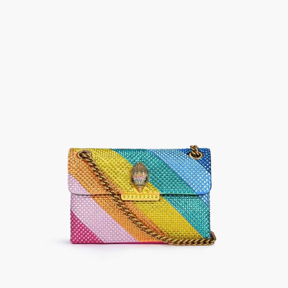 Multicolor Kurt Geiger Fabric Mini Kensington Women's Mini Bag | UAE-83125049