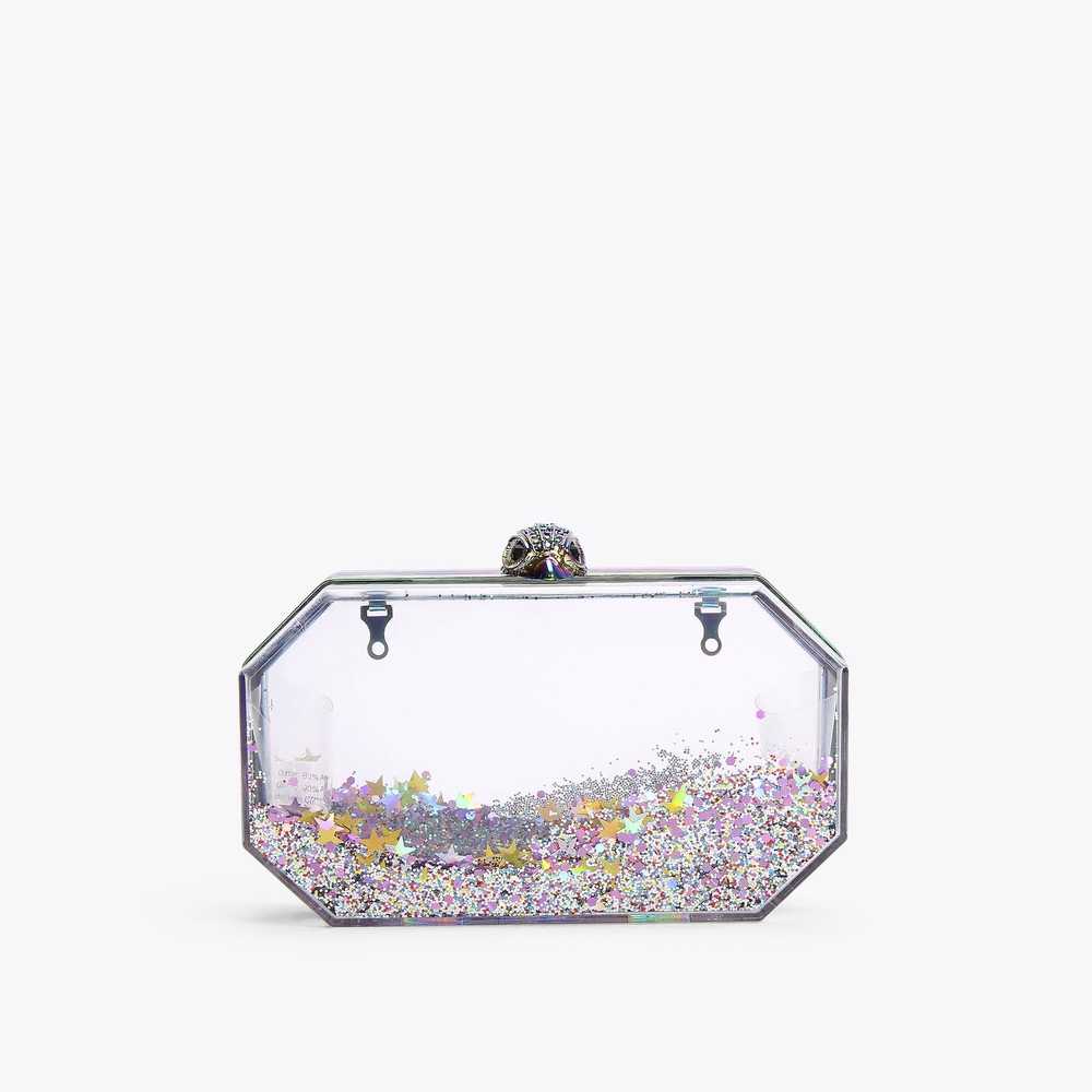 Multicolor Kurt Geiger Kensington Glitter Women's Clutch Bag | UAE-56179209