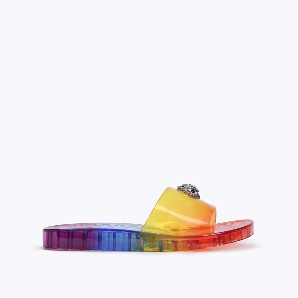 Multicolor Kurt Geiger Maddie Rainbow Women's Sandals | UAE-83425109