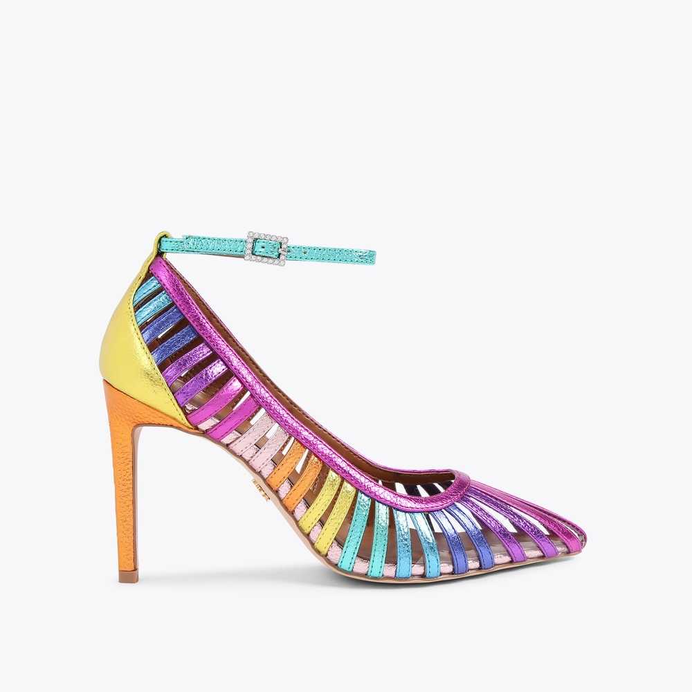 Multicolor Kurt Geiger Pierra Court Women's Heels | UAE-59648219