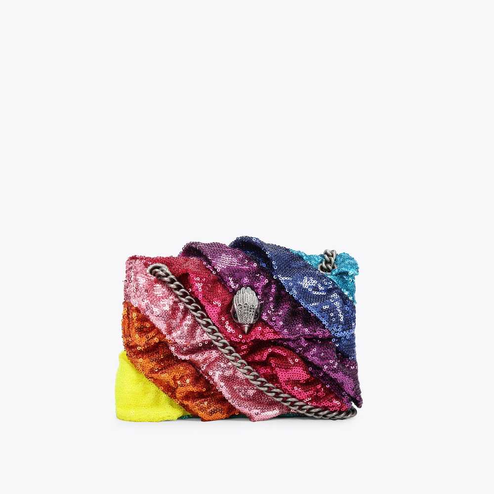 Multicolor Kurt Geiger Sequin Ruffles Mini Kensington Women's Mini Bag | UAE-59613709