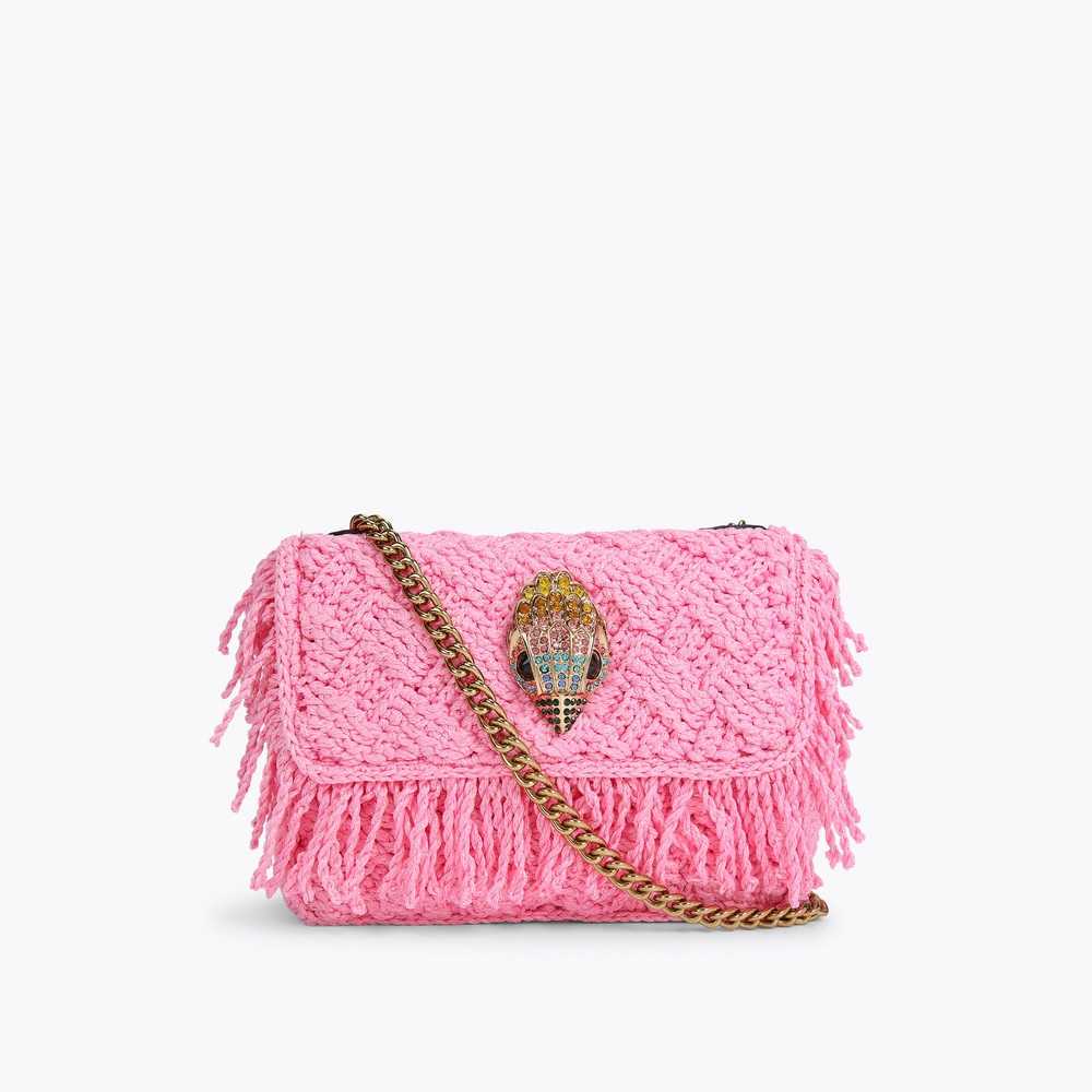 Pink Kurt Geiger Crochet Kensington Women's Crossbody Bags | UAE-46305179