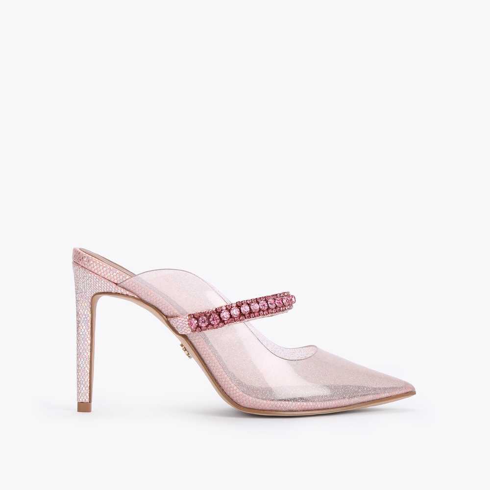 Pink Kurt Geiger Duke Vinyl Women's Heels | UAE-32957149