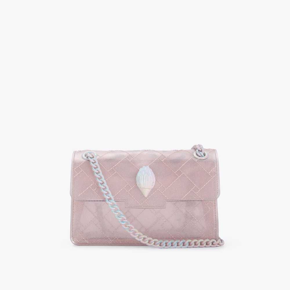 Pink Kurt Geiger Glitter Mini Kensington Women's Mini Bag | UAE-31047629