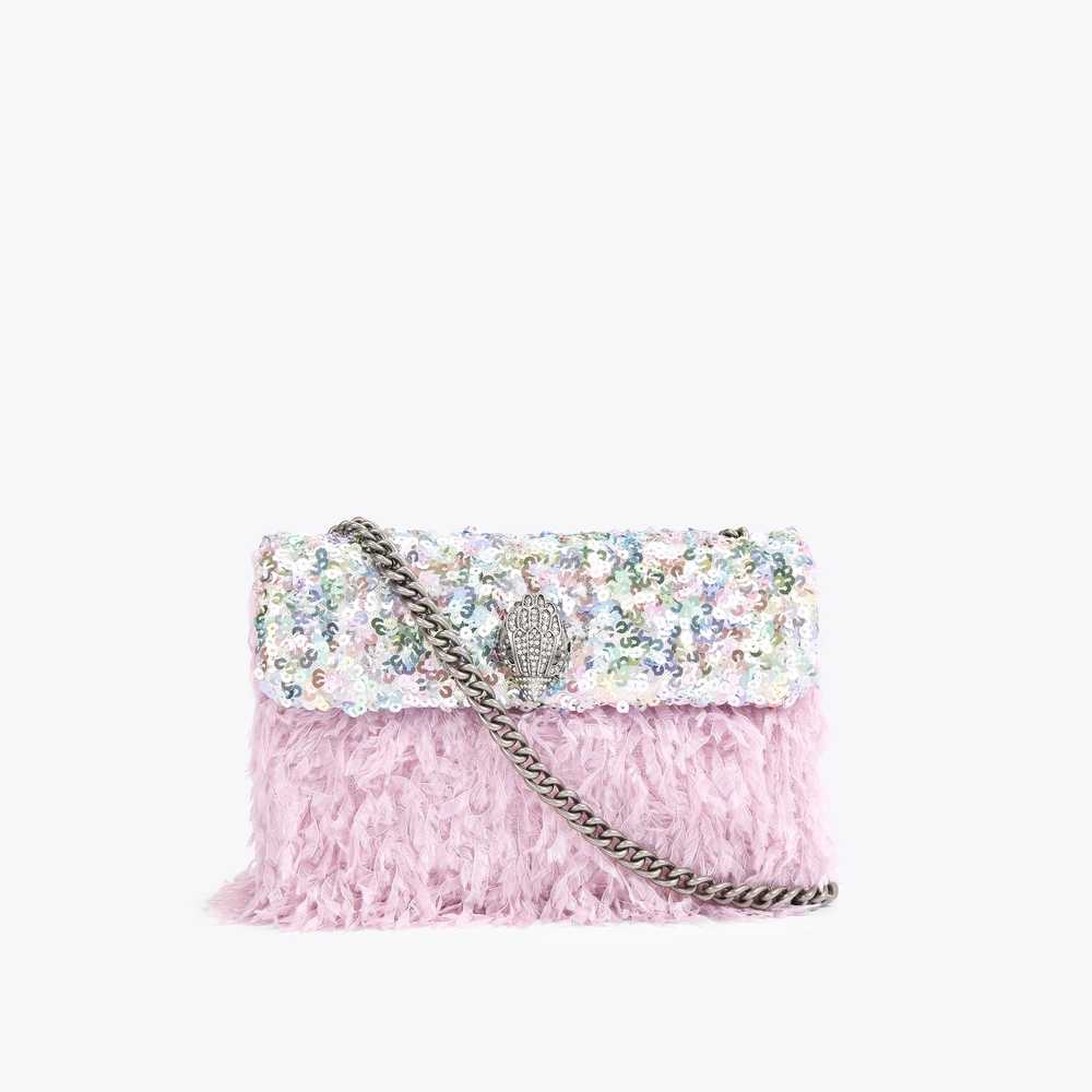 Pink Kurt Geiger Sequins Medium Kensington Women's Crossbody Bags | UAE-87024519