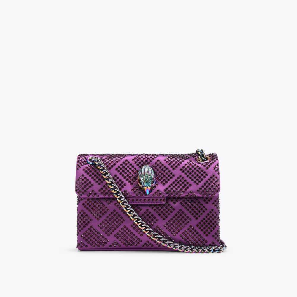 Purple Kurt Geiger Fabric Mini Kensington Women's Crossbody Bags | UAE-43872699