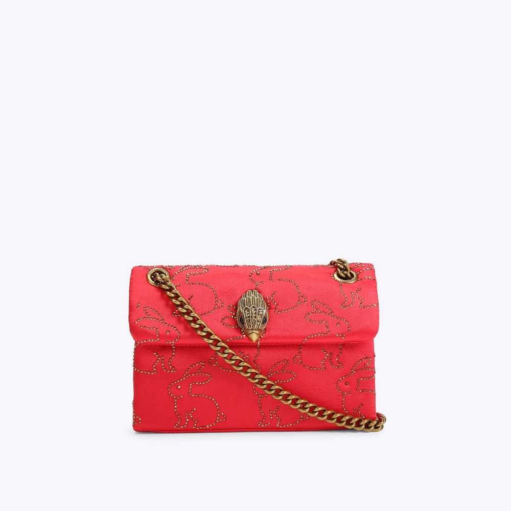 Red Kurt Geiger Fabric Mini Kensington Women's Mini Bag | UAE-46915209