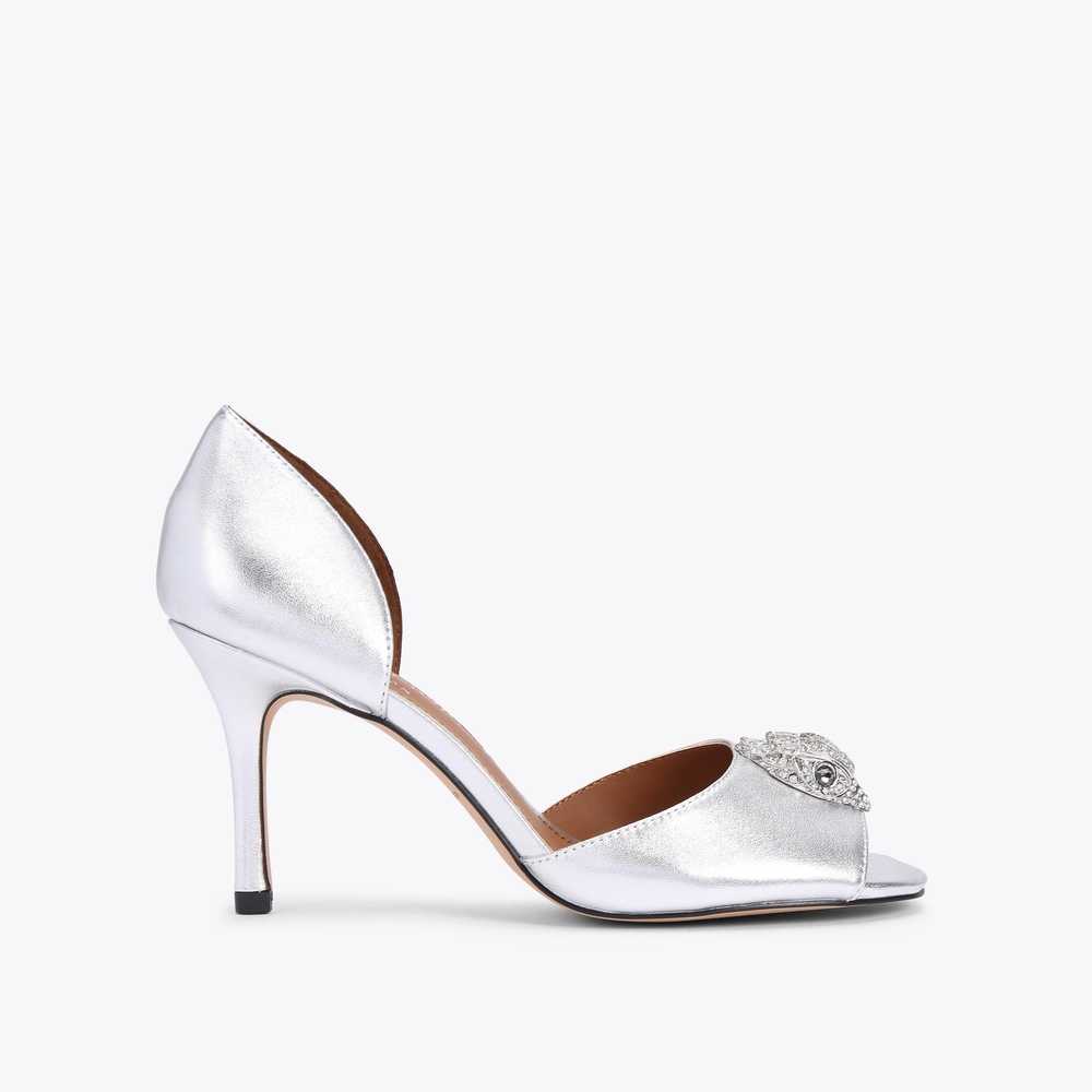 Silver Kurt Geiger Kensington Women's Heels | UAE-41395789