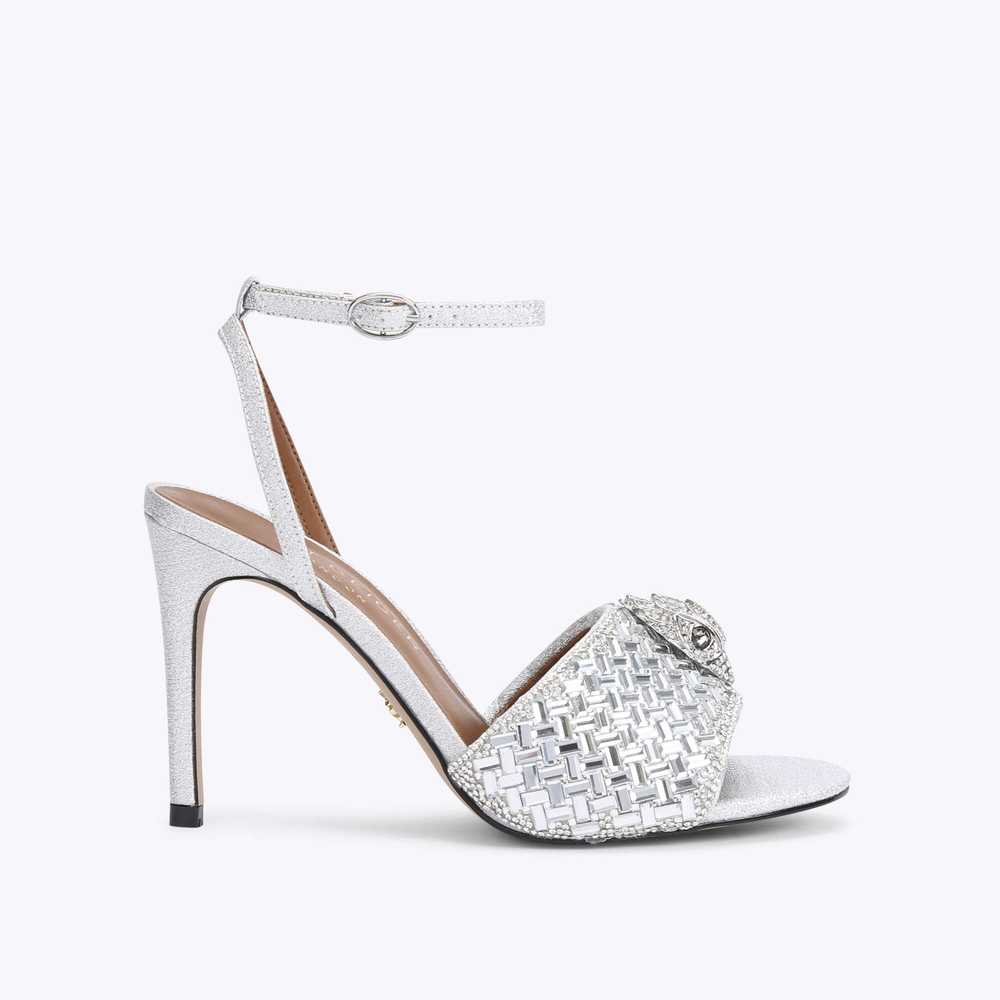 Silver Kurt Geiger Kensington Women's Sandals | UAE-74951809