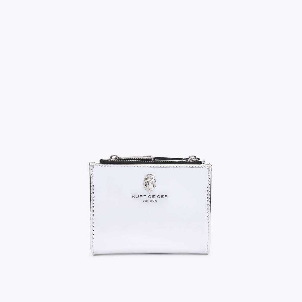 Silver Kurt Geiger Mini Purse Shoreditch Women's Purses | UAE-85302469