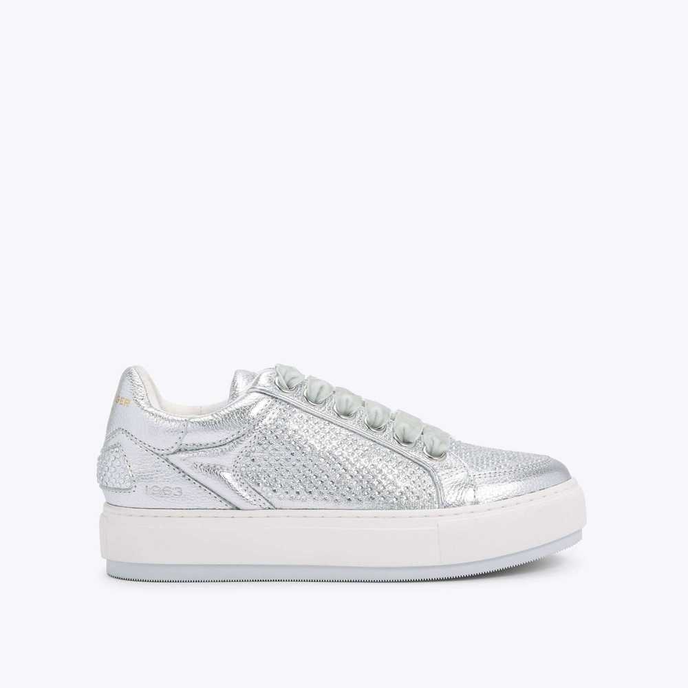 Silver Kurt Geiger Southbank Women's Sneakers | UAE-49507129