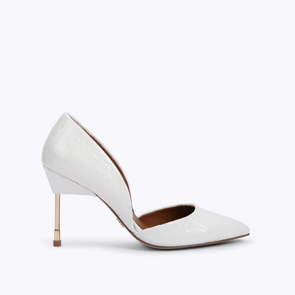 White Kurt Geiger Bond 90 Women's Heels | UAE-65740139